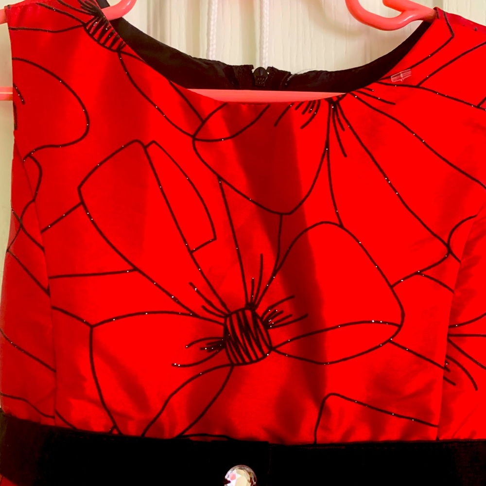 Beautiful black and red dress